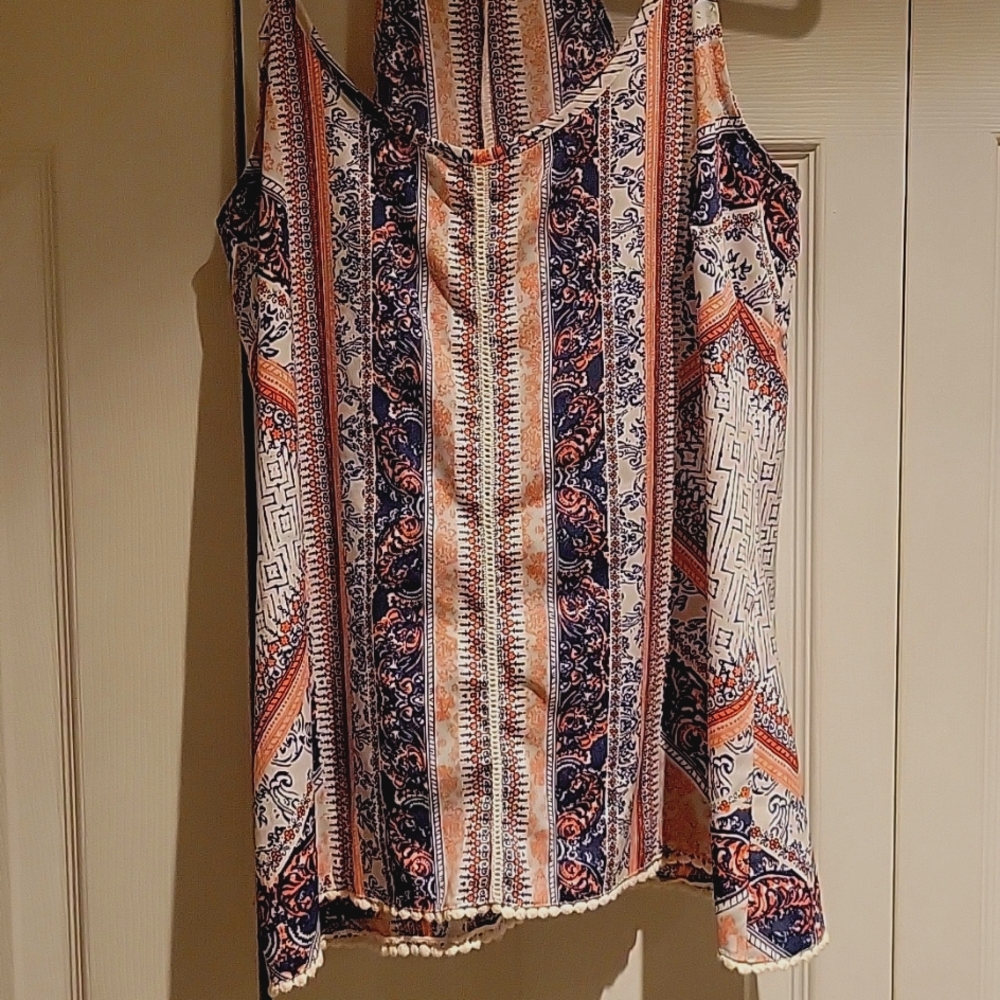 JAPNA Blue & Pink Top Sz.Sm.
